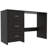 Westbrook Manufactured Wood Writing Desk with Drawers, Modern Computer Desk for Home Office – Wenge