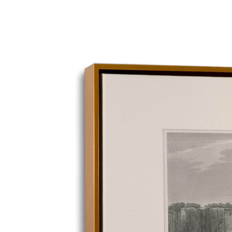 «Yonkers Palisades Hill BW» par Deny Designs, reproduction d'art, 20 x 30, Doré, Toile avec cadre