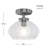Kinsmon Plug & Play 1-Light Semi Flush Mount in Transitional and Modern Style-9 Inches Tall and 10 Inches Wide-107377568