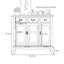 Armoire d'appoint moderne de grande capacité de style nordique