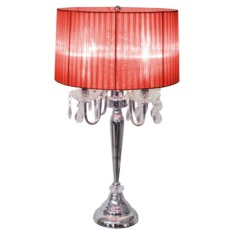Beaumont Table Lamp, Red