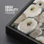 «Yellow, Tan Grey Abstract Botanicals Relaxing Calm», impression sur toile encadrée surdimensionnée-111652976-111652977
