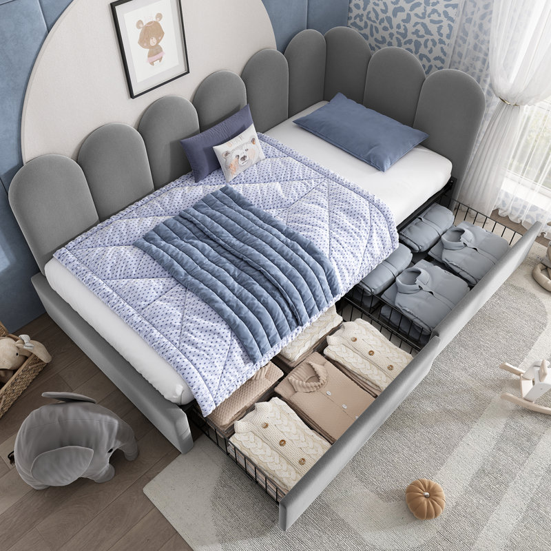 Solid Wood Daybed, Grey