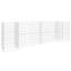 Gabion Planter Silver Steel Wire 102.4" x 15.7" x 31.5" Garden Planter Outdoor-1717573543