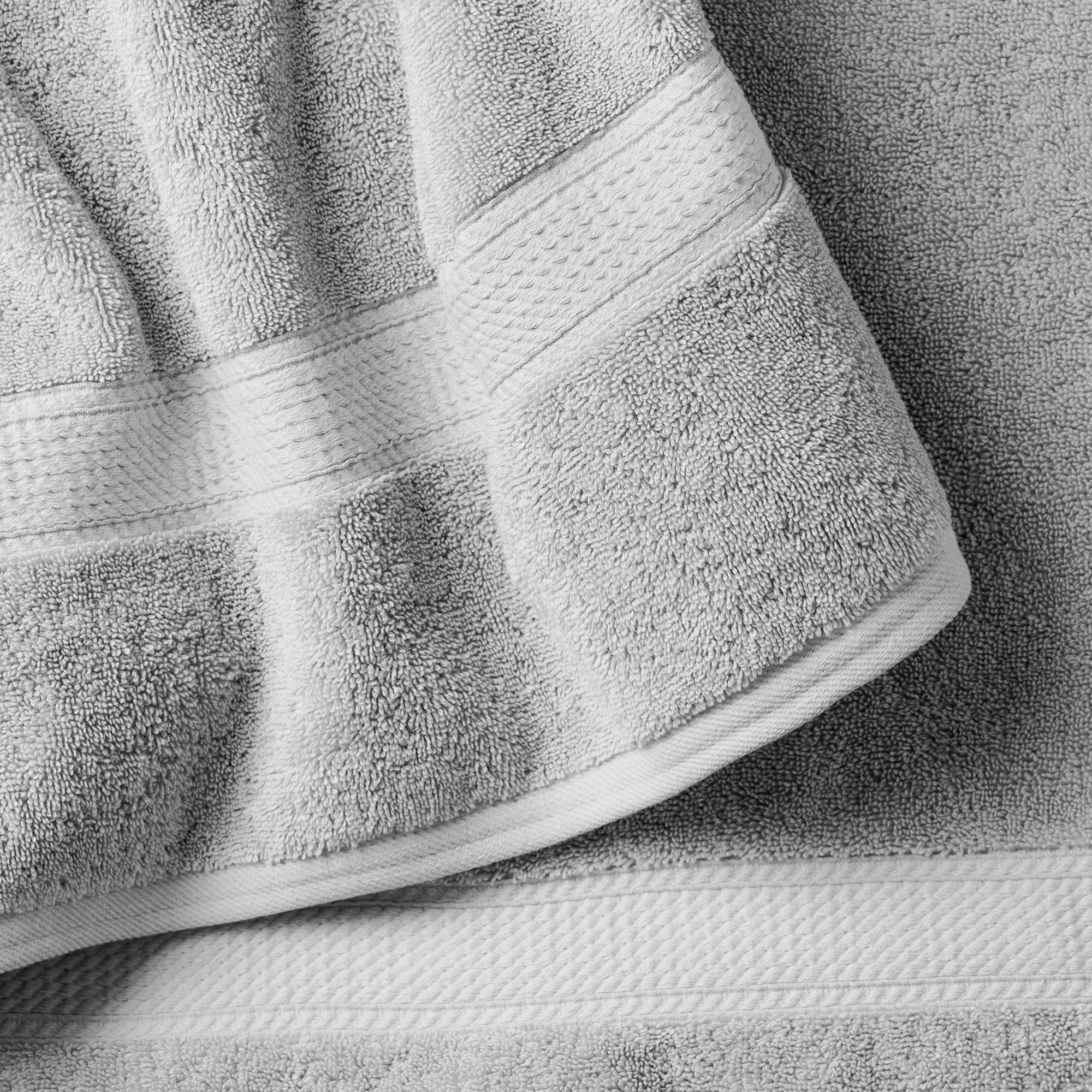 Payten Classic Certified Egyptian Cotton Washcloth, Soft Gray
