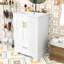 Meuble-lavabo moderne 24 po avec lavabo, portes à fermeture en douceur-925872465
