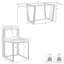 Ensemble de table de salle à manger rectangulaire en verre de 72 pièces avec cadre en métal et chaises rembourrées Mirriah-947565286