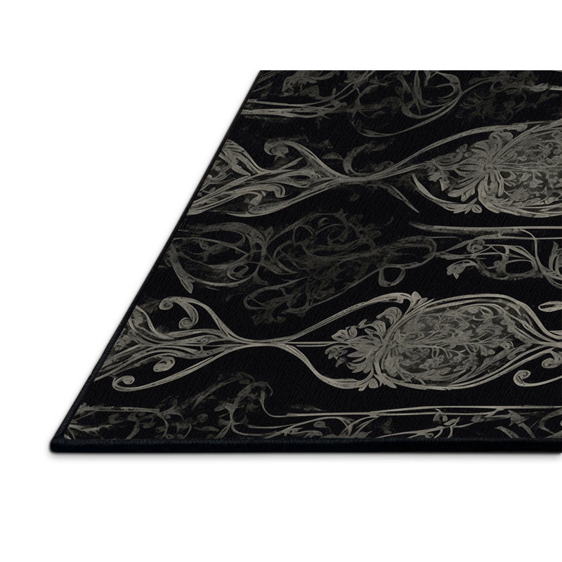 Gothic Petals Rug, Square 3'