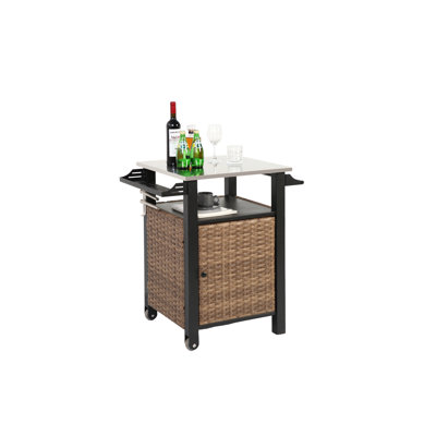 Chariot-bar à porte simple