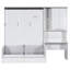Lit escamotable multifonctionnel avec canapé, bureau et armoire de rangement - Conception pliable peu encombrante, grand (ETA: 4,11, ancien SKU: N7090000606K)