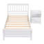 Lit avec tête et pied de lit pour enfants, adolescents, adultes et table de chevet-848437610-848437611