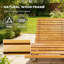 Chaise berçante en bois, chaise berçante d'extérieur