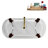 71" Streamline Clawfoot Tub,Tray,Drain and Clawfeet-101628946-102360909