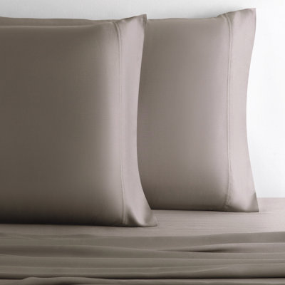 Cariloha Retreat 2-Piece Sateen Pillowcase Set | Lyocell Material | Breathable, Corner Straps, Extra soft & Cooling