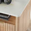Table de chevet 18 po avec station de charge et plateau en faux marbre-571692444