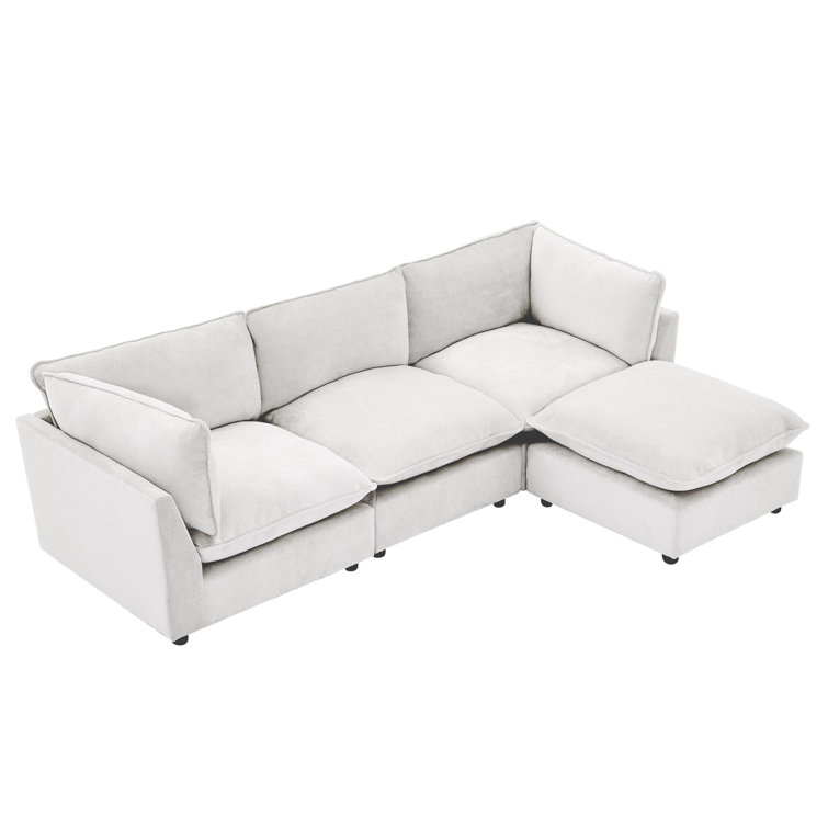 106.38” W Oversized 4-Seater Modular Sofa,L Shape
