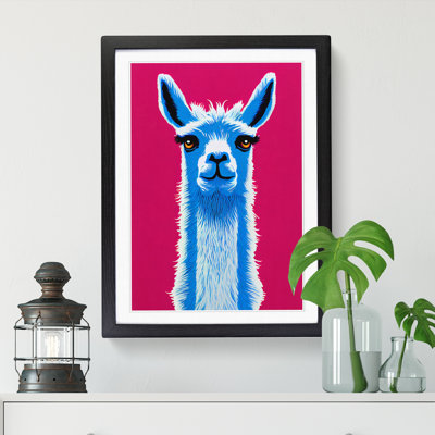 Llama Pop Art - Picture Frame Print