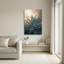 «Blue Succulents and Agave Leaves with Gold Outline», art mural sur toile-1475039420