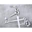 Robinet de robinet de cuisine pliant pour installation murale, facilité d'accoudoir, poignées doubles pour contrôler le débit d'eau, corrosion, robinet de cuisine en laiton, commodité, gestion