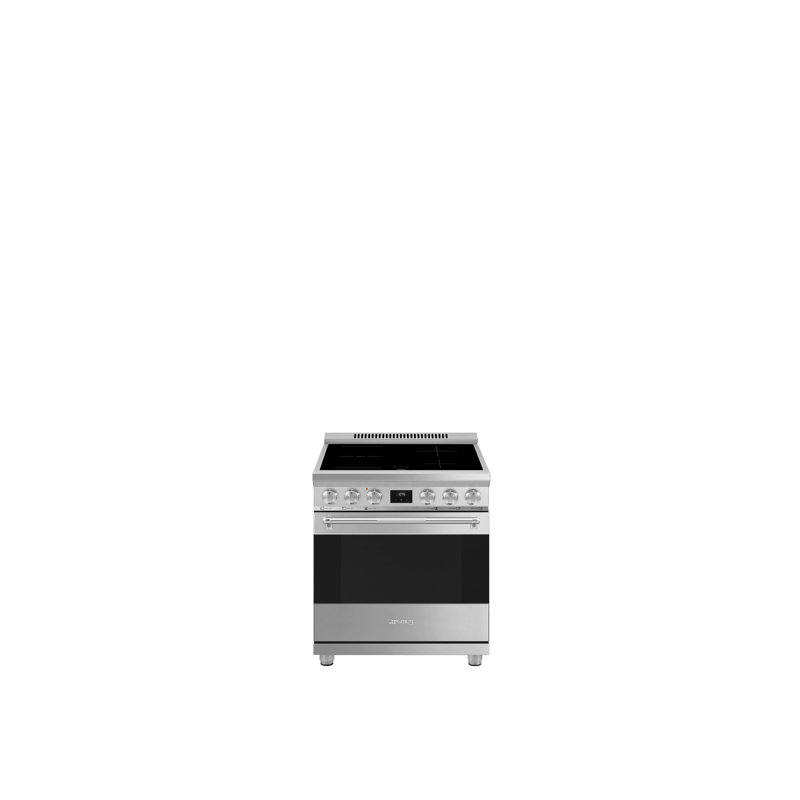 SMEG 30" Professional Induction Range, Electric, Stainless Steel, 5