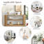 Console avec tablette ouverte et grain de bois élégant-335112525