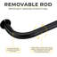 Coppell Extendable Metal Single Curtain Pole Room Darkening Curtain Rod-2054741881-2054741868