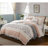 Blush Queen 9 Piece Bedroom - Dawn Cotton With Printed & Pleated Fabrics Comforter Bedding , Pieced Textiles, Includes Comforter, , 2 Shams, Euro Shams 3 Decorative Pillows-116011749-116011752