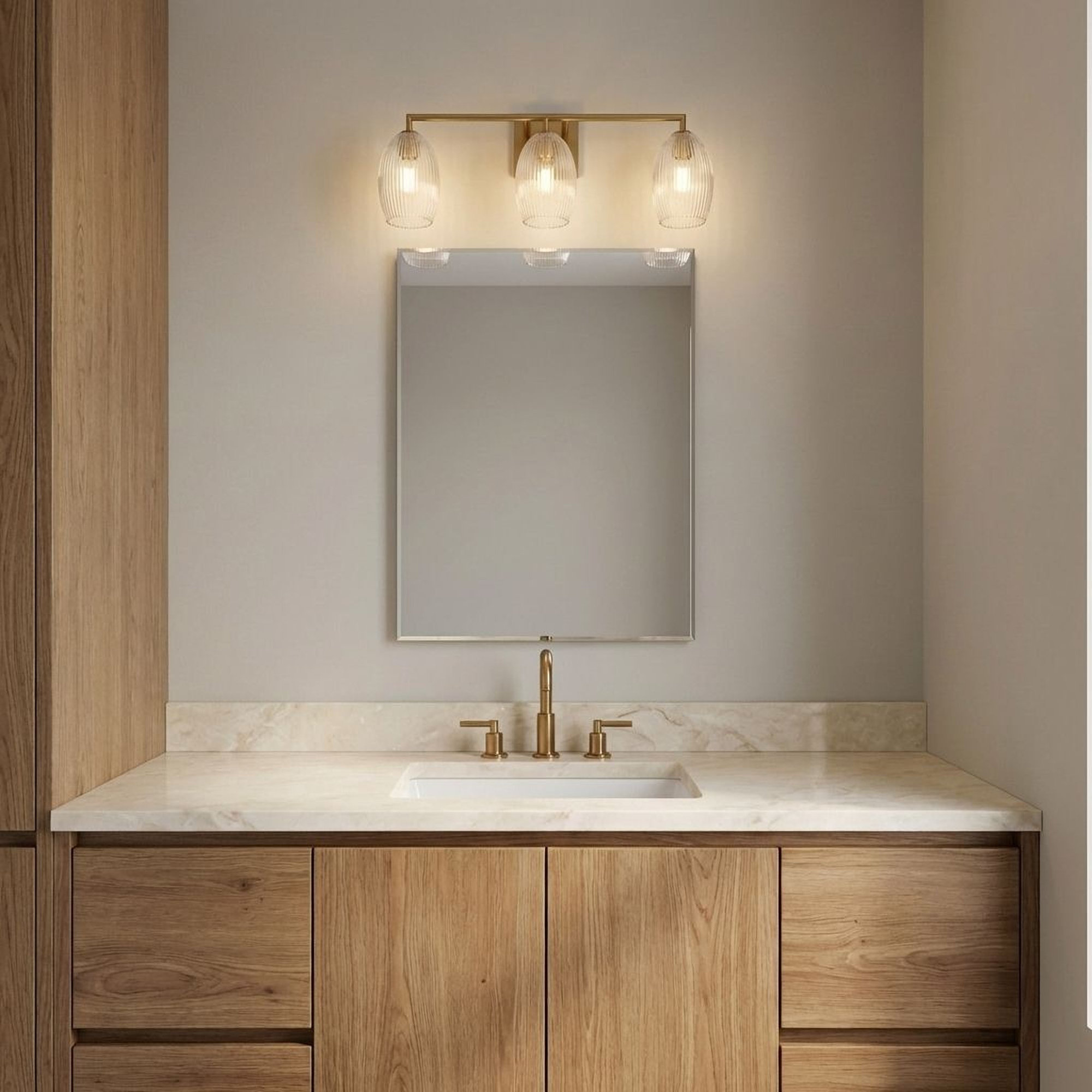 Serafina Bath, 3, Burnished Brass