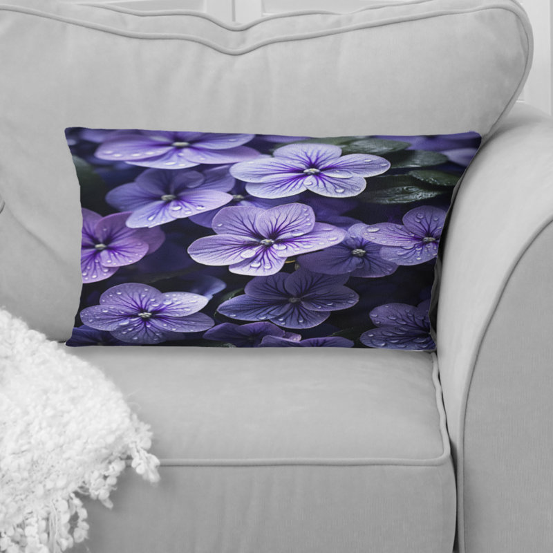 Coussin Violets Whispering Photo II - Violets