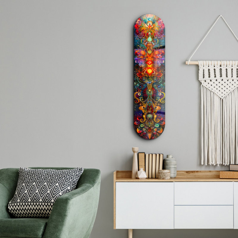 Peinture décorative en verre trempé