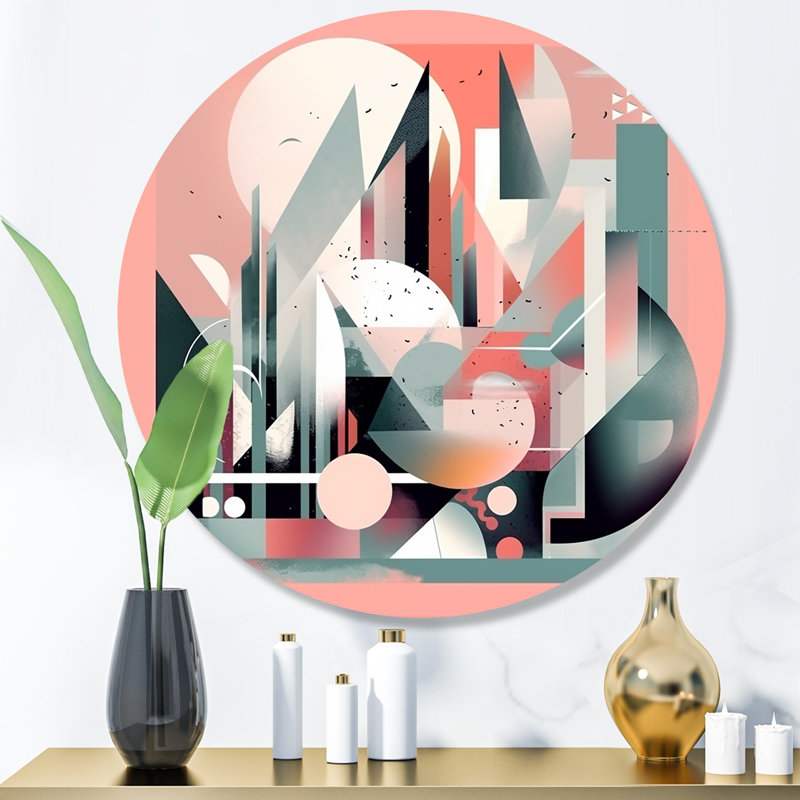 Décoration murale embrassant le cubisme III, H 16 po x l 16 po x P 1 po