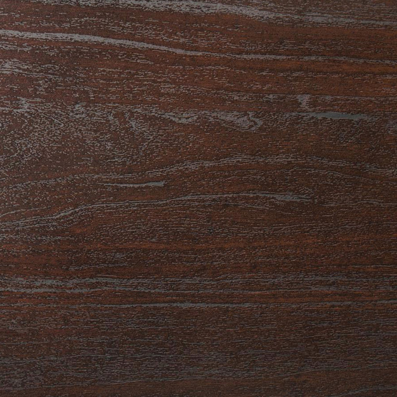 Table de chevet en MDF avec 2 tiroirs au fini cacao foncé