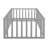 Ethan Modern Minimalist Montessori Pine Wood Floor Bed with Fence and Door-1425871550