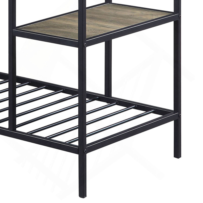 Îlot de cuisine avec tablettes ouvertes