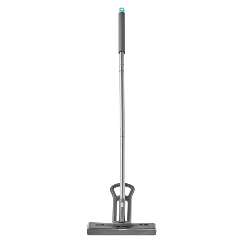 Sponge Mop With High-density Pu Sponge, Easy Squeeze Wringer Mop With Hook & Loop For Head Change, Quick-drying Floor Mop For Tile, Wood, Laminate, Pvc