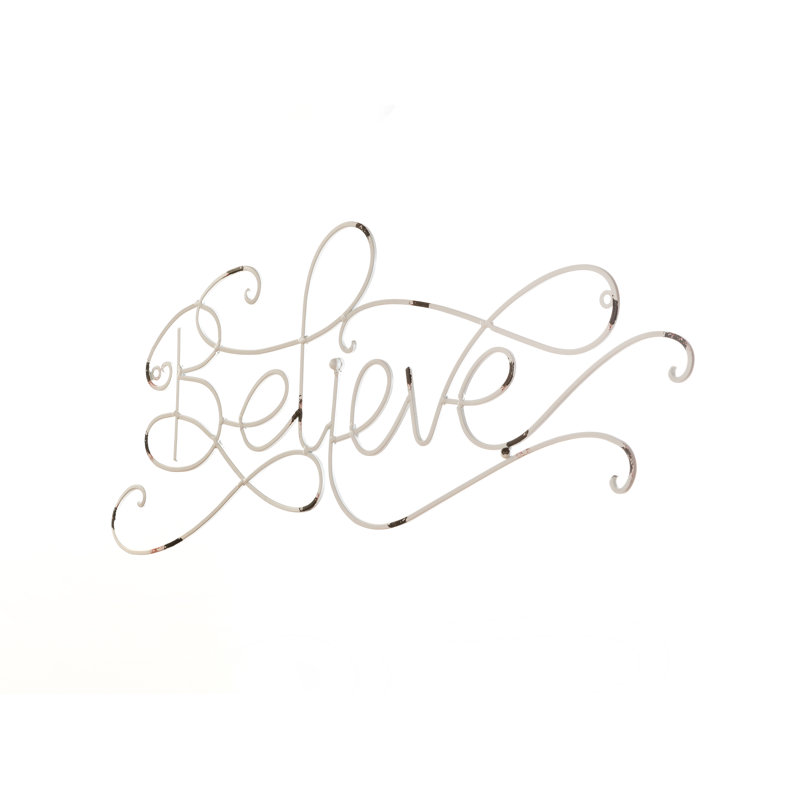 Décoration murale volute Believe