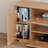  Minimalist Retro Wooden TV Stand with Multi Storage Drawers & Open Cubbies-1002282937