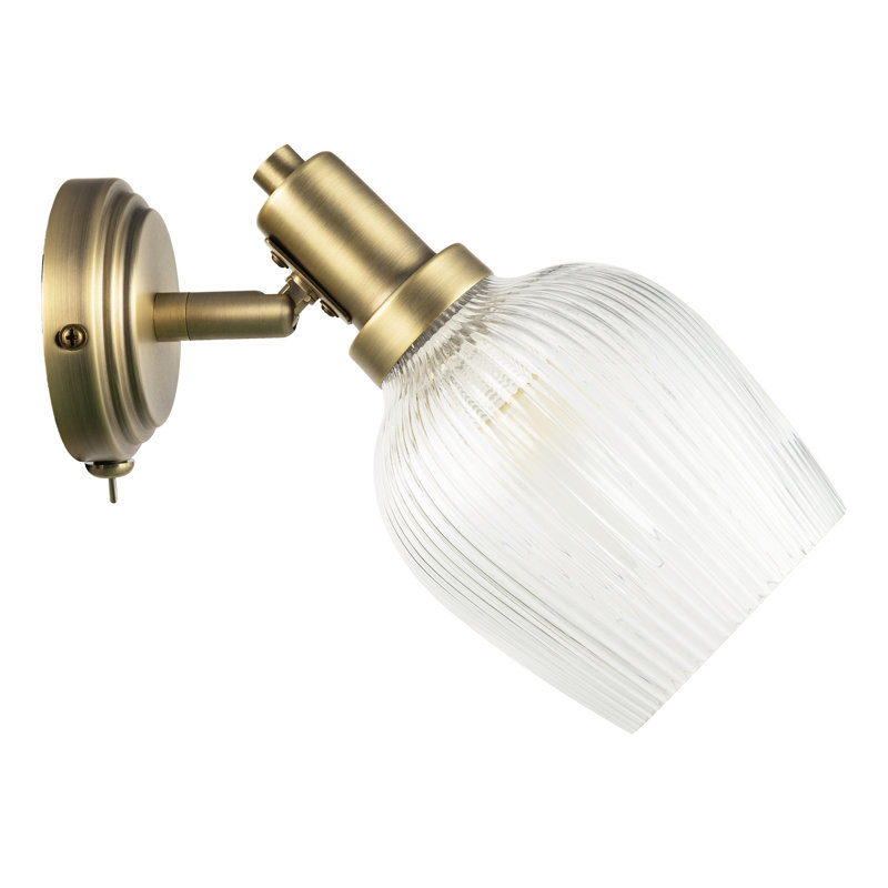 Armed Sconce, Antique Brass