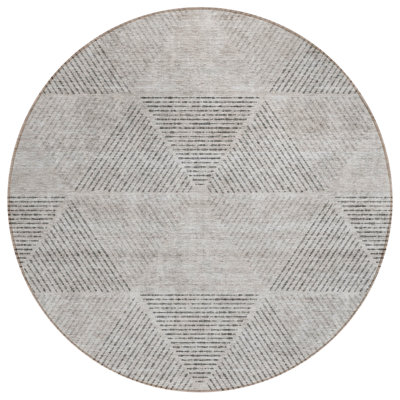 Lummus Washable Geometric Indoor / Outdoor Rug
