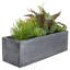 Plantes grasses artificielles mélangées 12 po dans un pot de fleurs rectangulaire
