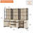 Aadam 3 PCS Modern 72" Tall Bookcase With 3 Drawers And Adjustable Shelves, Library Book Shelf With Storage Cabinet And Open Shelving, Wood Freestanding Bookshelves For Home Office, Living Room-384199721