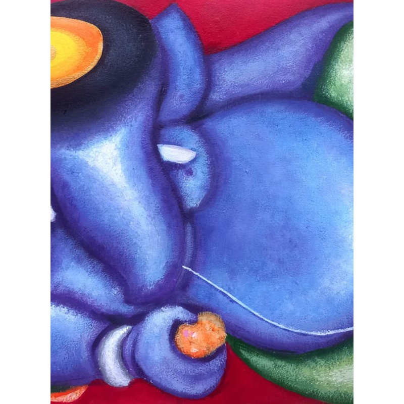 Lord Ganapati | Acrylique sur papier | Par Tuhin Rakshit