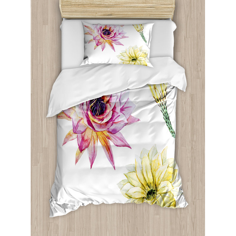 Coastal Floral Duvet Cover