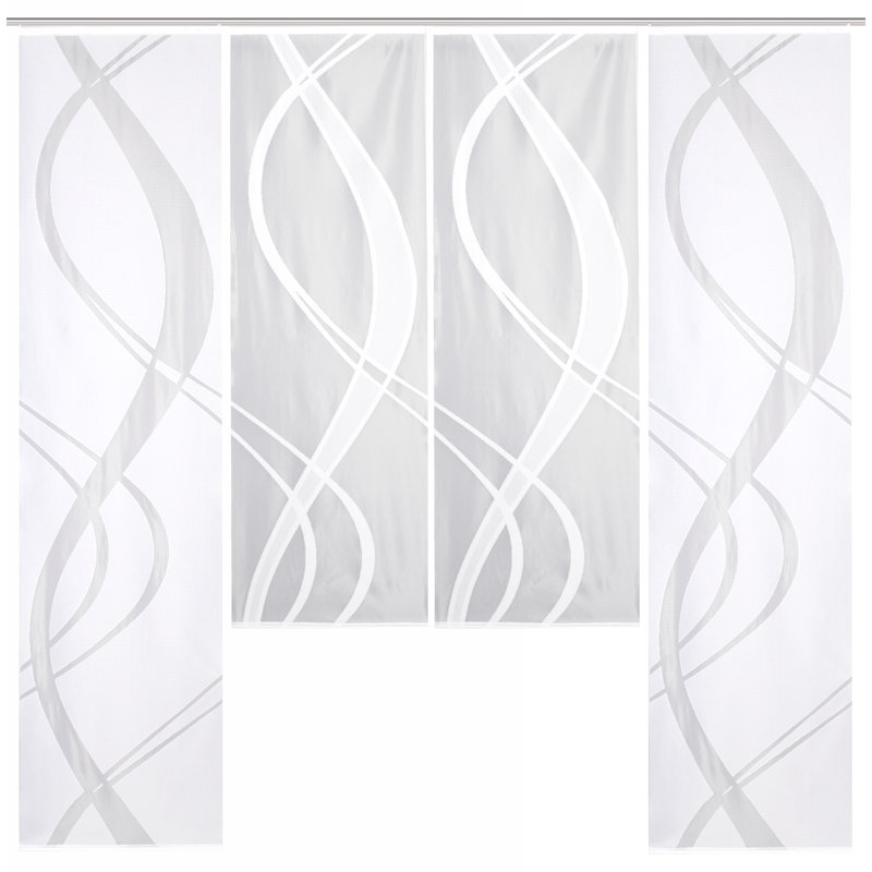 Mccourt Semi Sheer Curtain Panel Pair, Width 57 x Drop 175 cm