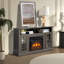 Robena Unfinished TV Stand for TVs up to 65" with Fireplace Included-2066804074