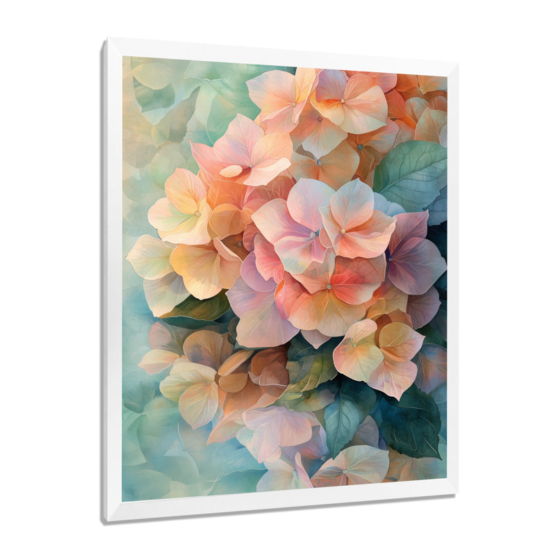 Ashley - Floral Wall Decor, Reproduction encadrée d'une seule photo, H 20 po x l 12 po, Blanc