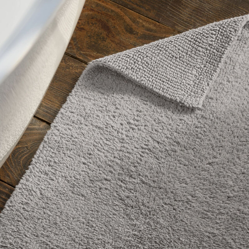 Reversible Bath Rug, Dove Gray