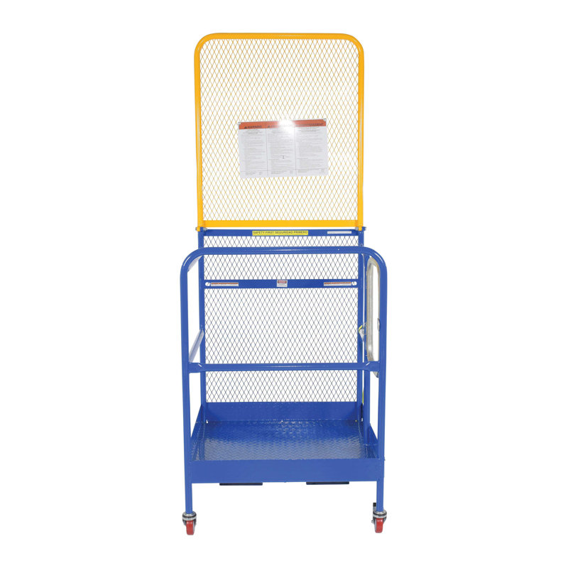 Work Platform Back Casters, 93.75" H x 36" W x 38.9375" D