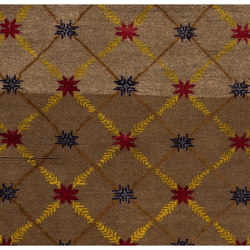 Tapis karapinaire turc en laine Camel
