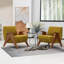 Upholstered Chenille Armchair-705432684